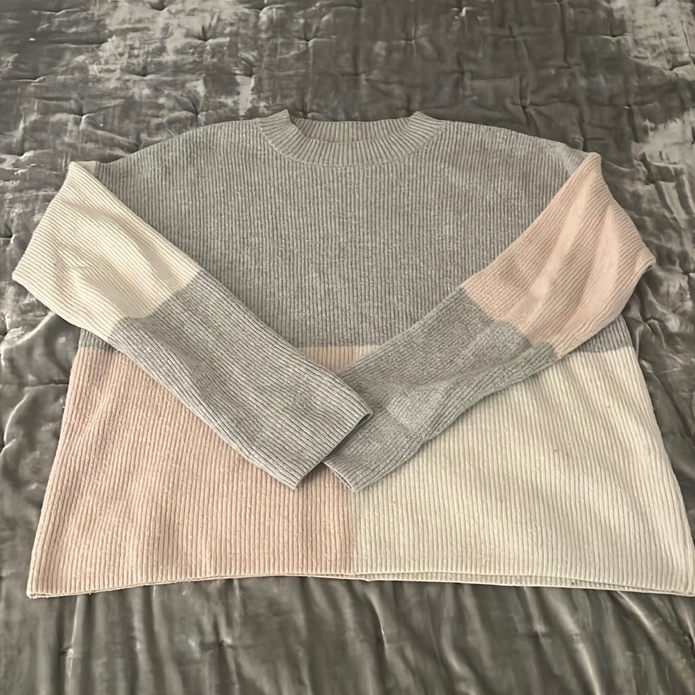 Lucky Brand Color Block Crewneck Sweater​​​​​​